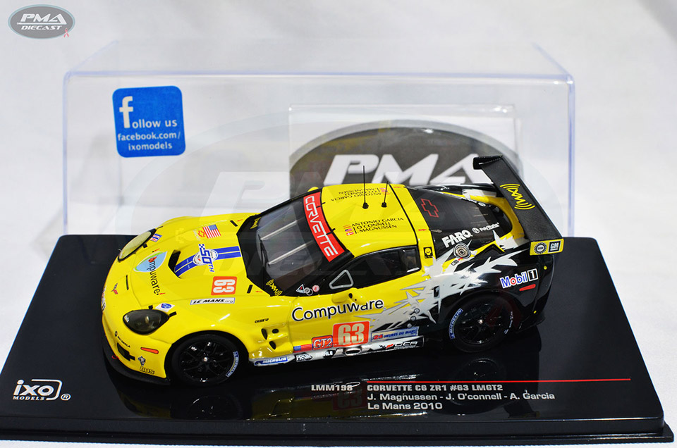 ANTONIO GARCIA, JAN MAGNUSSEN, JOHNNY O'CONNELL 2010 CORVETTE RACING CHEVROLET CORVETTE C6 ZR1 1:43